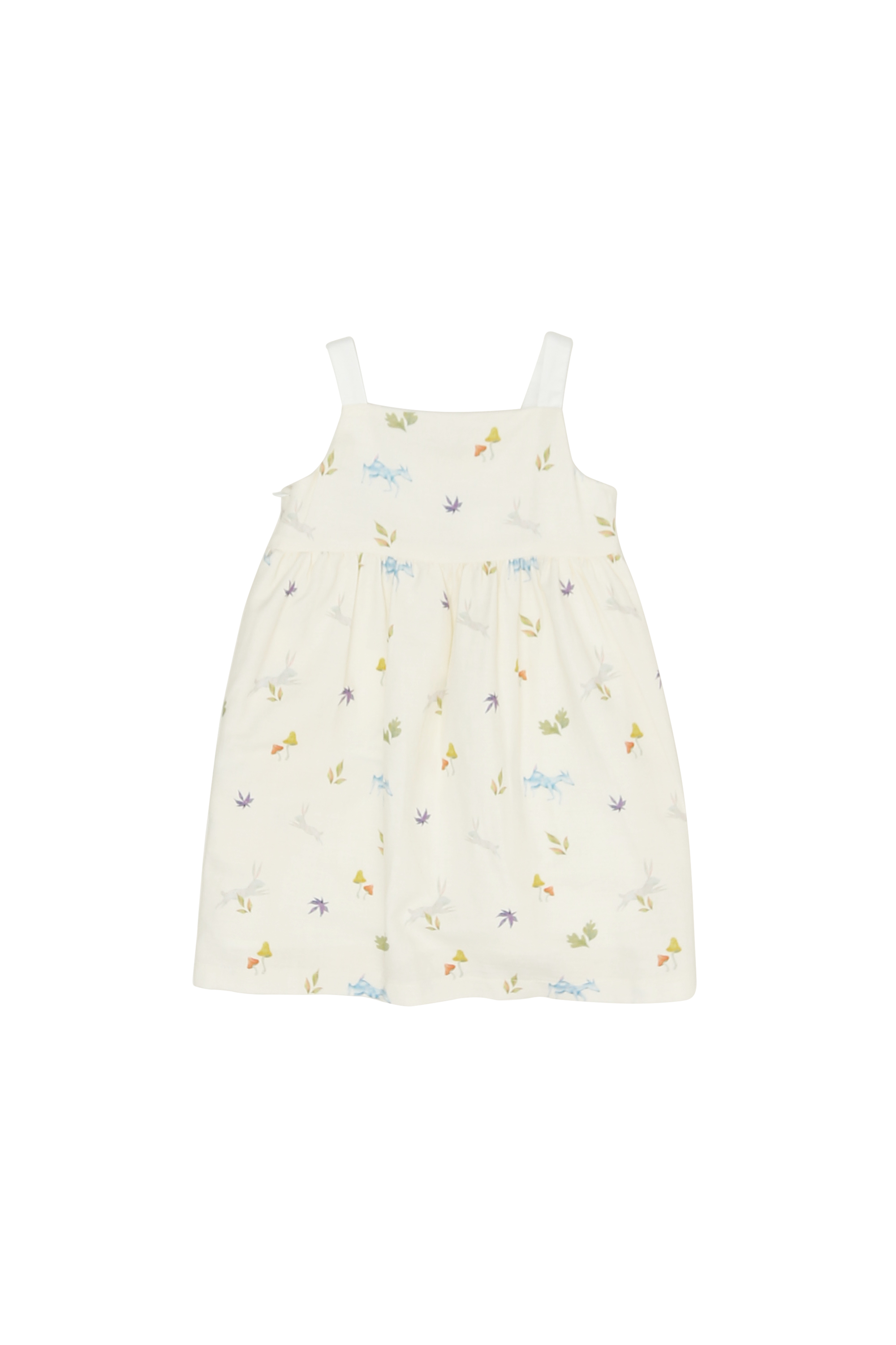 MINI &quot;WILD WOODS&quot; BACK BOW DRESS IN CREAM