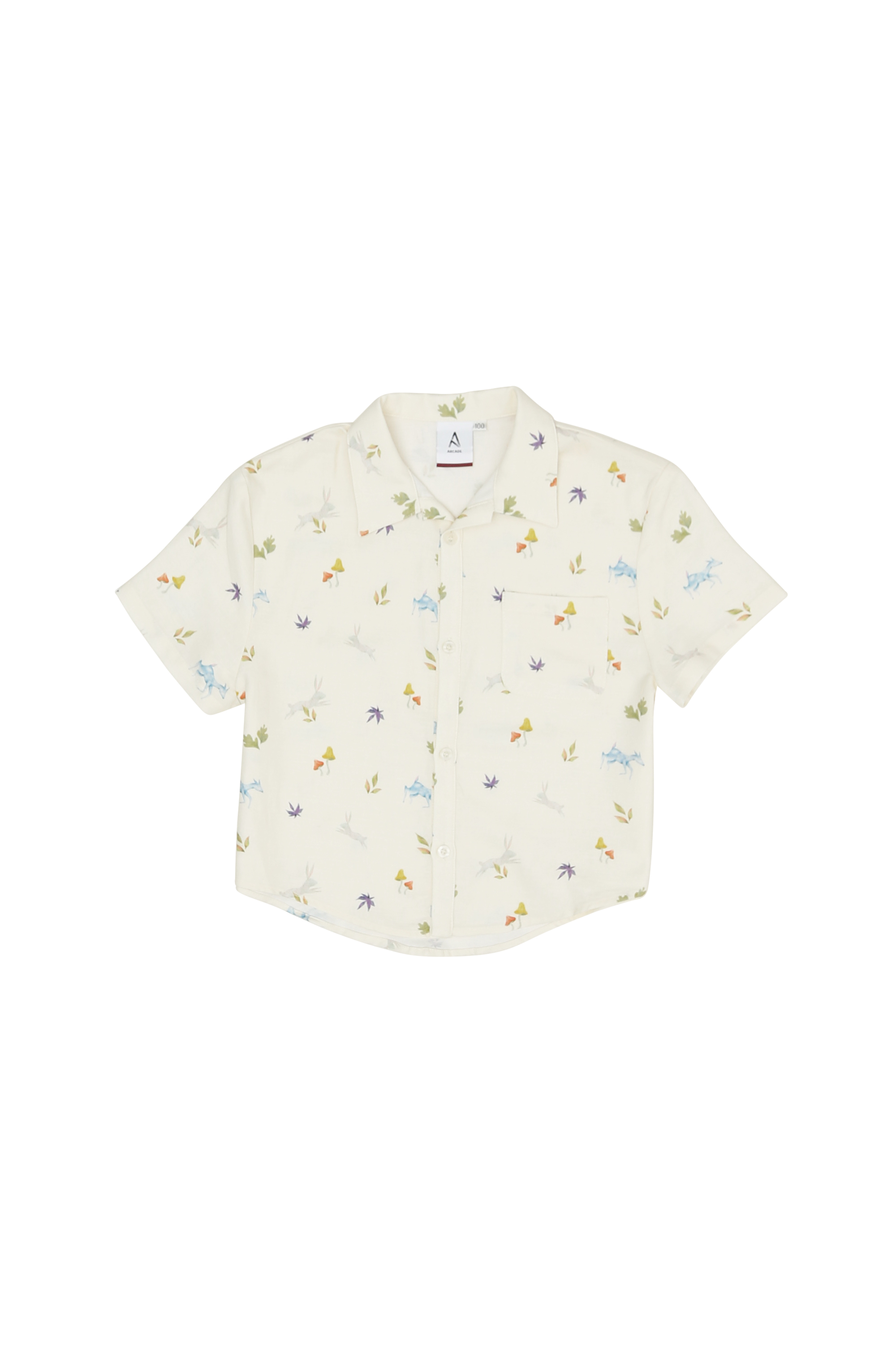 REX &quot;WILD WOODS&quot; MINI SHIRT IN CREAM
