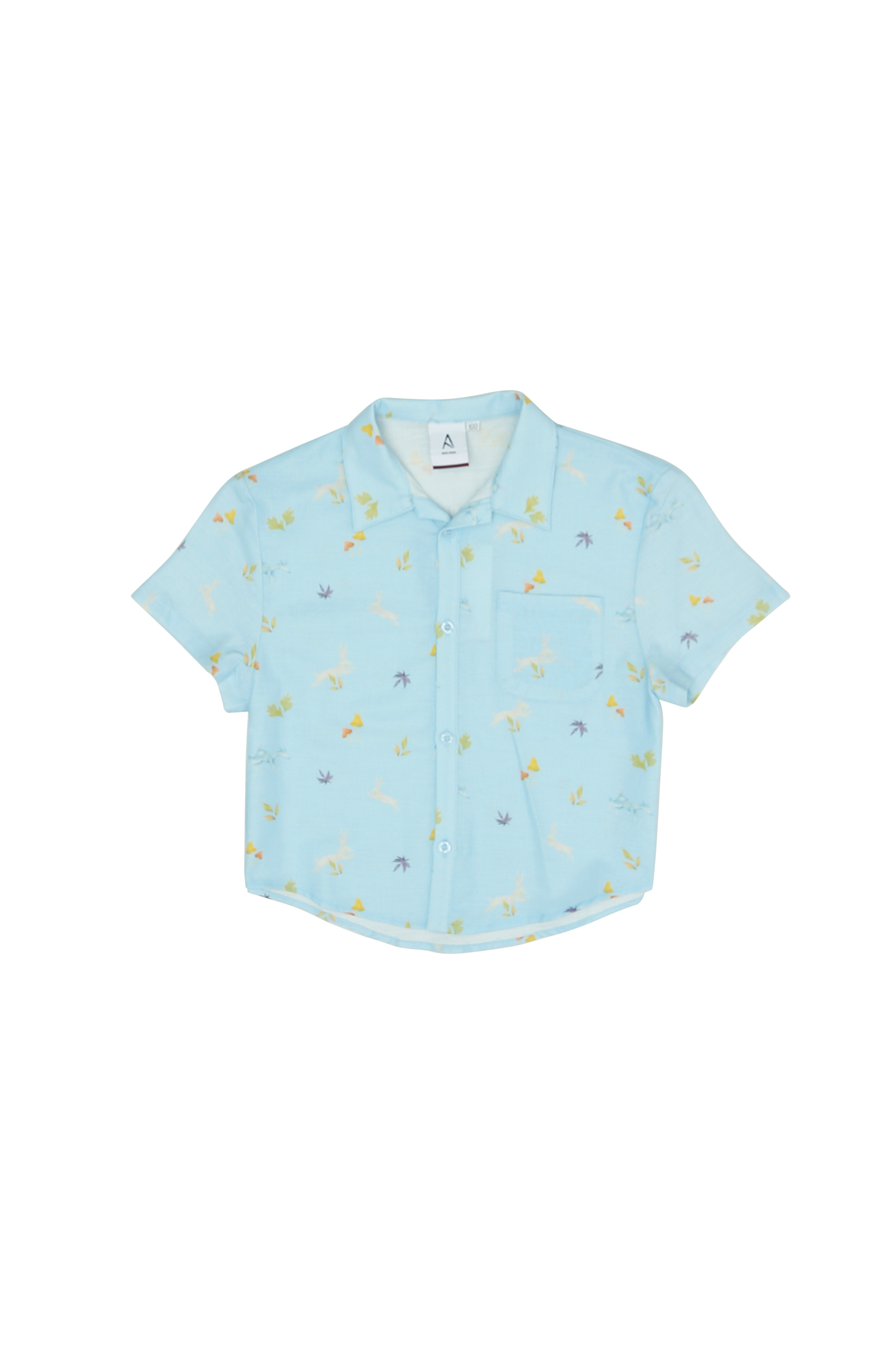 REX &quot;WILD WOODS&quot; MINI SHIRT IN SKY