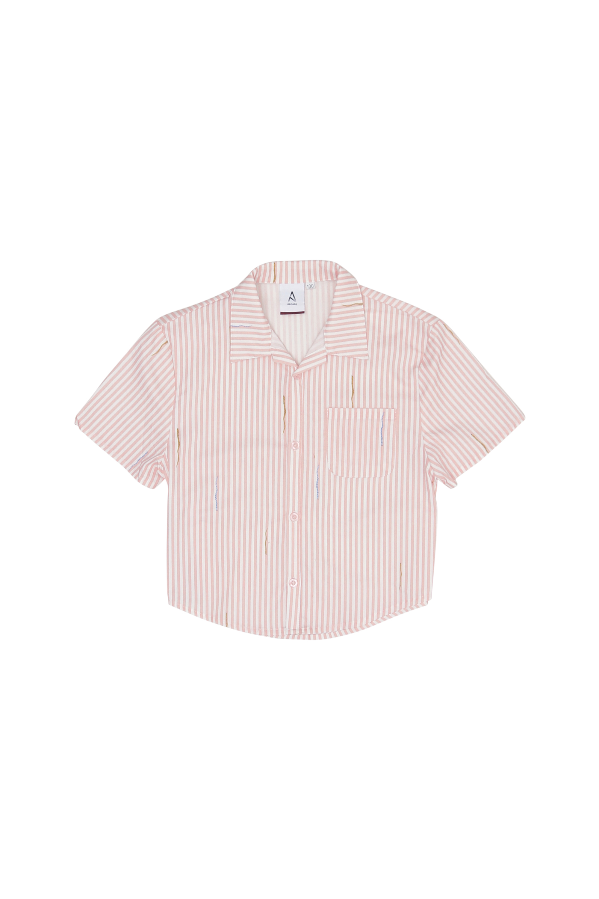 REX MINI &quot;SSSTRIPED&quot; SHIRT IN PINK
