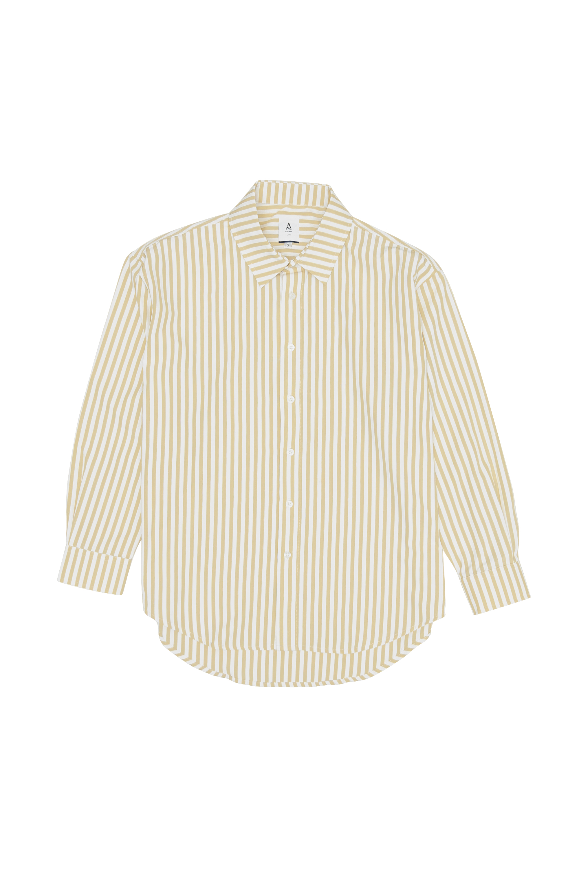 REMY OVERSIZED STRIPED SHIRT IN BUTTER