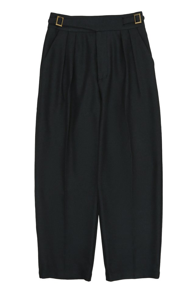 HOLMES TAPERED-FIT GURKHA TROUSERS IN NAVY