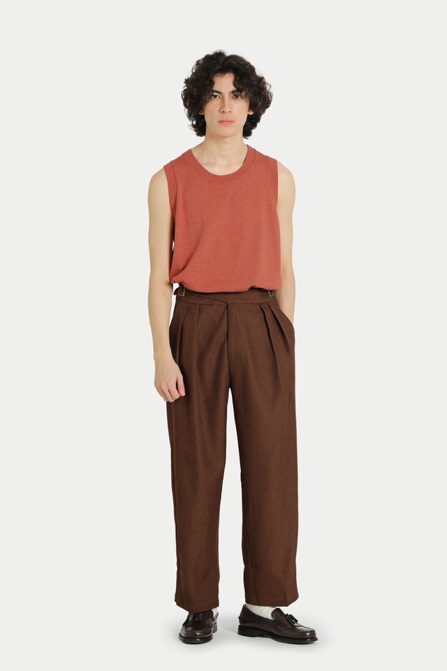 MISHA KNITTED TANK TOP IN GRAPEFRUIT