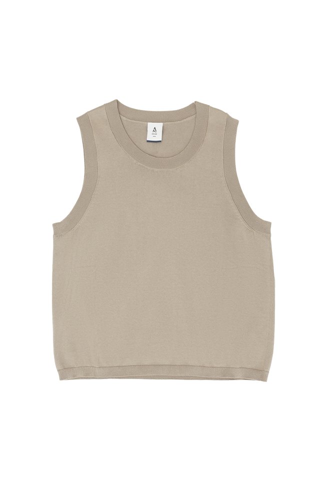 MISHA KNITTED TANK TOP IN SAND