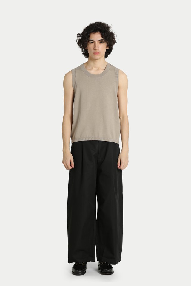 DANTE CURVE TROUSERS IN BLACK