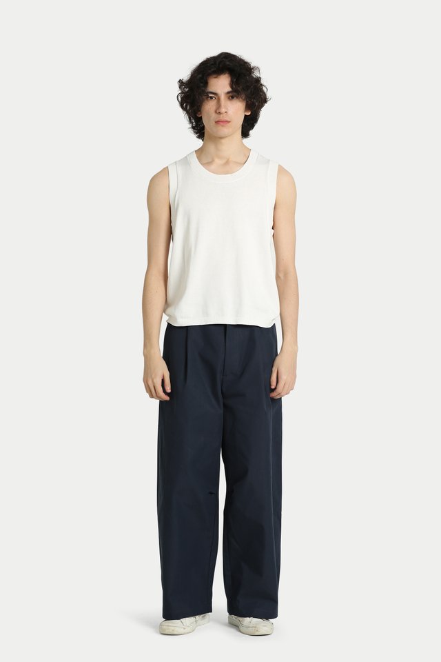 MISHA KNITTED TANK TOP IN WHITE