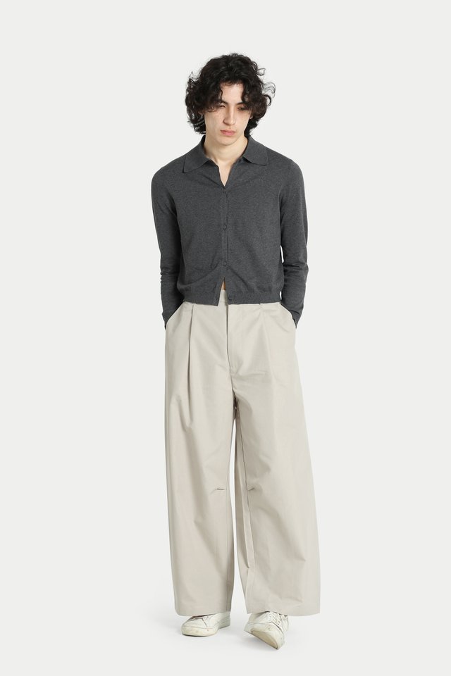DANTE CURVE TROUSERS IN BONE