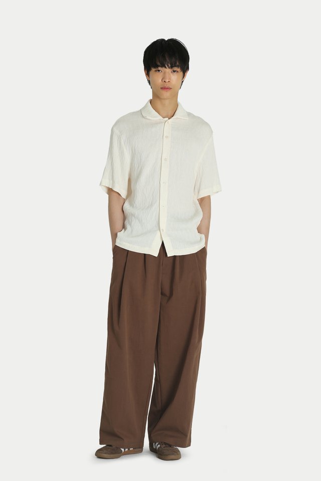 DEWEY "STRIATED" SHIRT IN IVORY