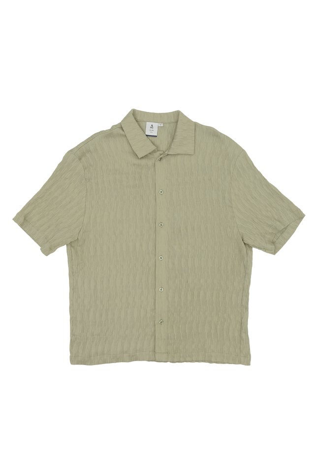 DEWEY "STRIATED" SHIRT IN SAGE