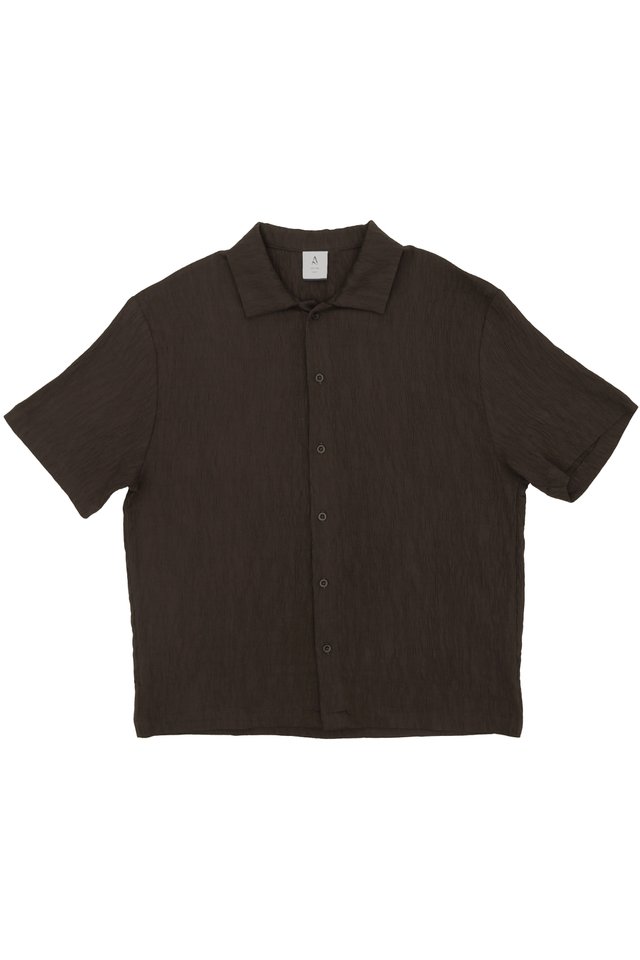 DEWEY "STRIATED" SHIRT IN WALNUT