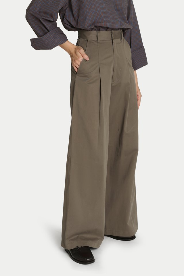 HUGH STRAIGHT LEG EVERYDAY PANTS IN HOJICHA