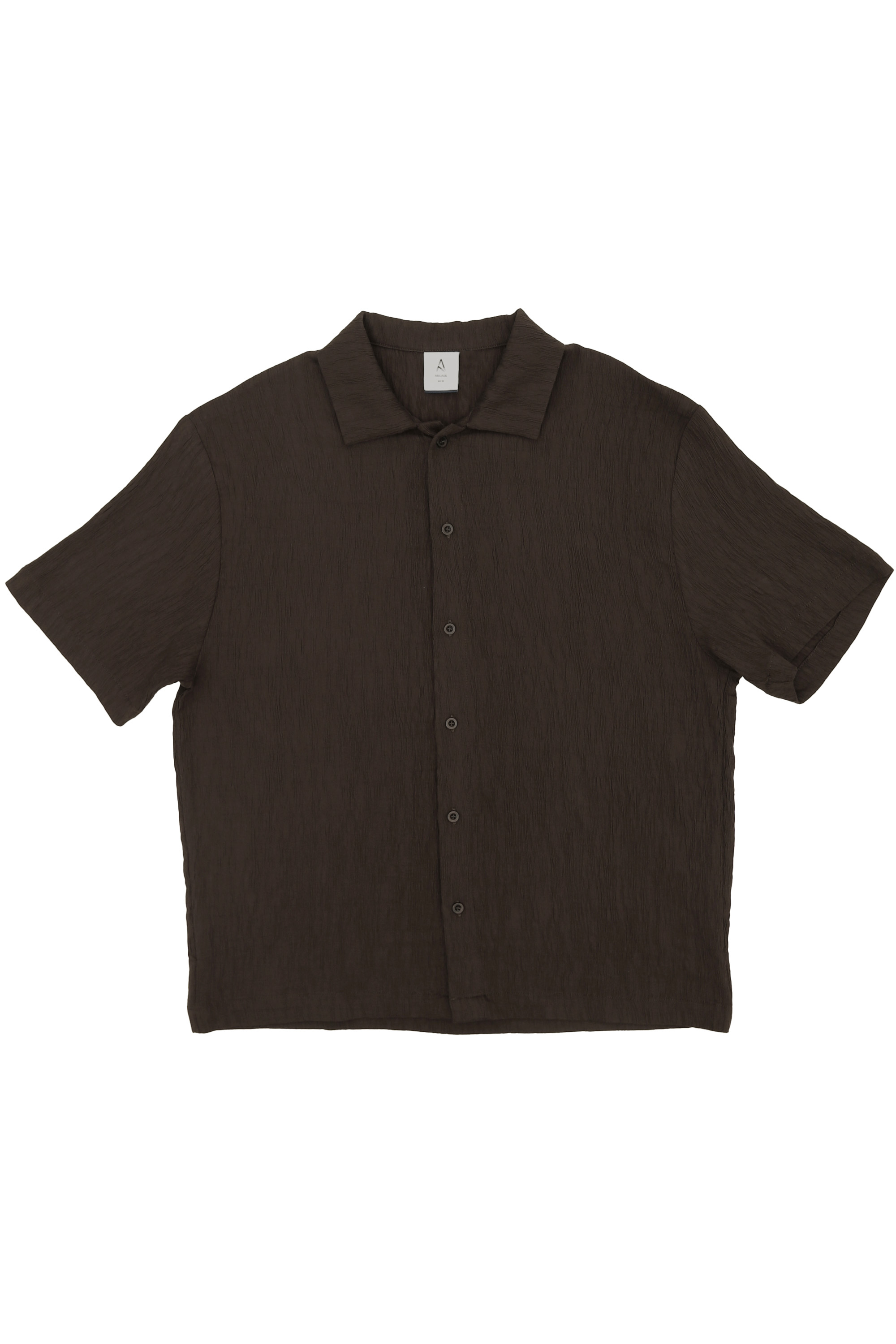 DEWEY &quot;STRIATED&quot; SHIRT IN WALNUT