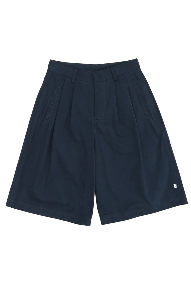 DARIO WIDE-FIT TWILL SHORTS IN NAVY