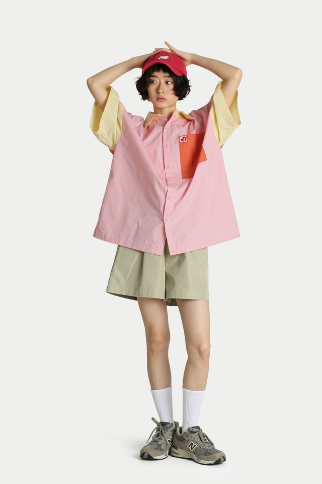 RAYLIE COLOUR BLOCK SHIRT IN STARBURST