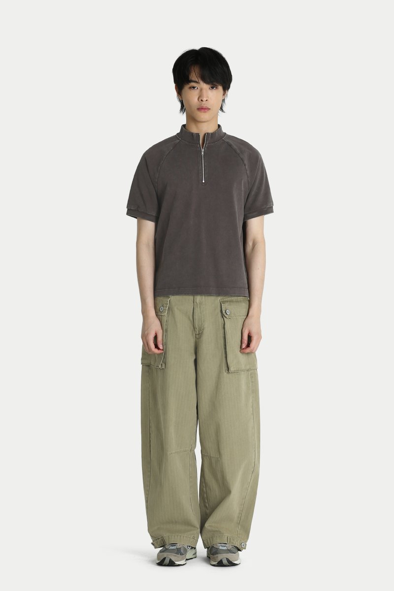 AECA☆ RIDE AND BEACH HALF SLEEVE-WASHED CHARCOAL 送料無料 Hiker's SACOCHE-R（SAIL CLOTH） ｜atelierBluebottle