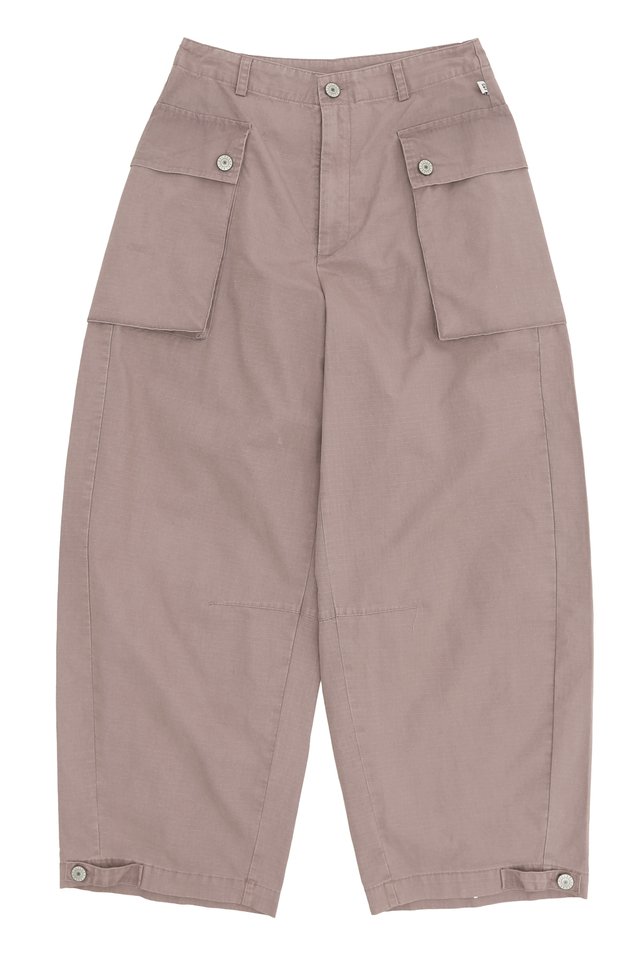GUS RELAXED-FIT MONKEY TROUSERS IN MAUVE