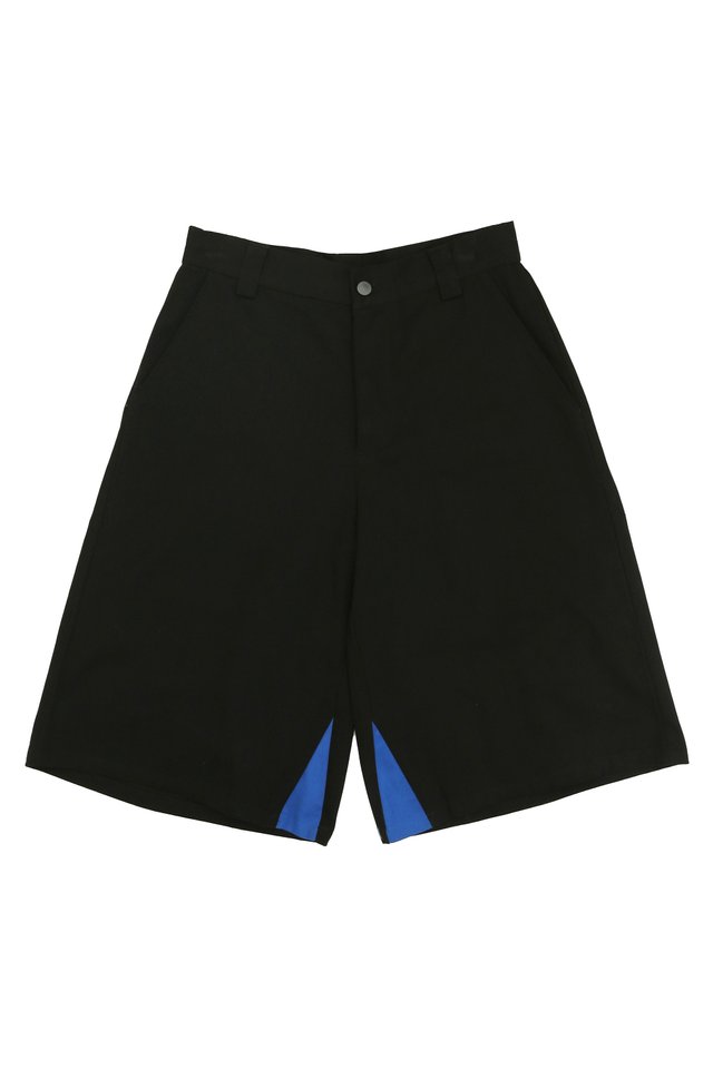 ARCADE X HIRO Y. WIDE-FIT SHORTS IN BLACK
