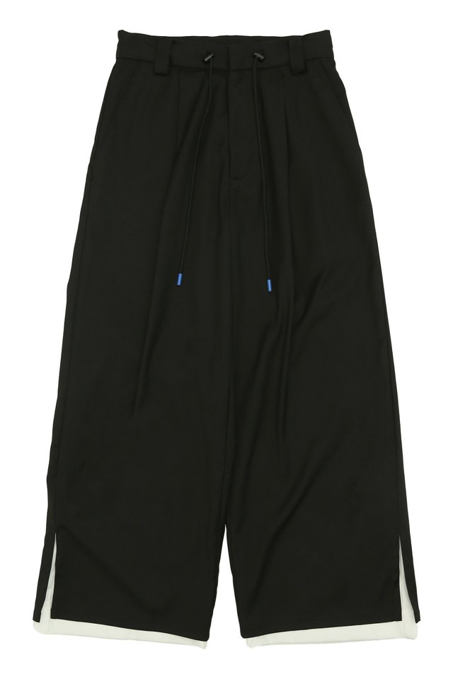 ARCADE X HIRO Y. WIDE-FIT TROUSERS IN BLACK
