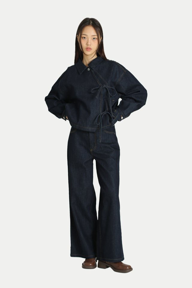 EDEN STRAIGHT-FIT DENIM JEANS IN DARK WASH