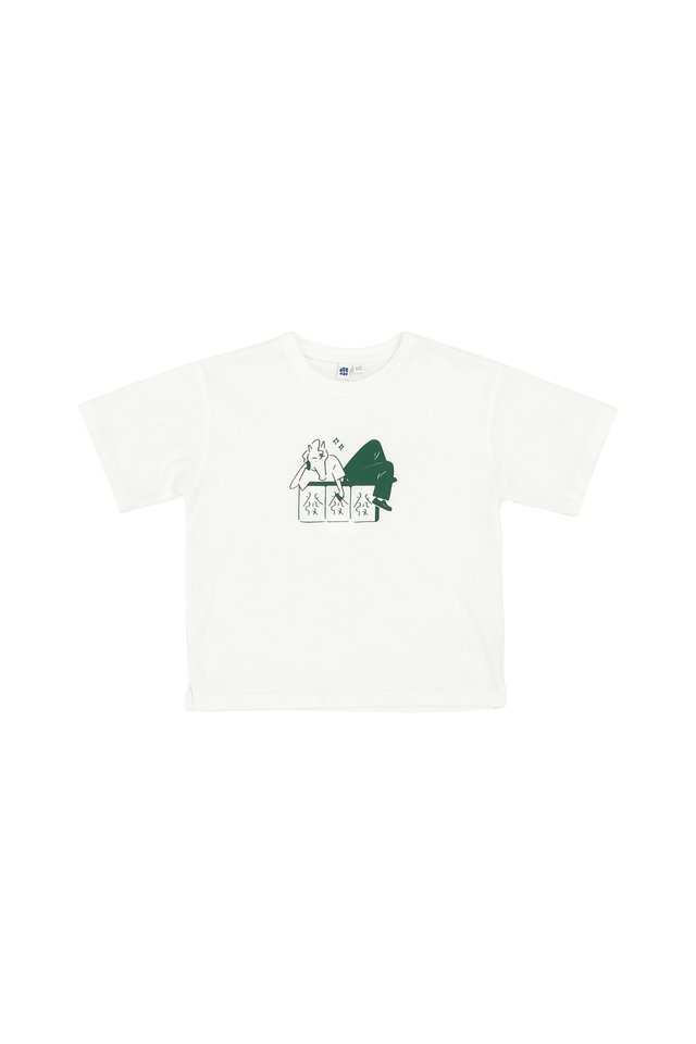 MINI "LUCKY HORSE" TEE IN WHITE