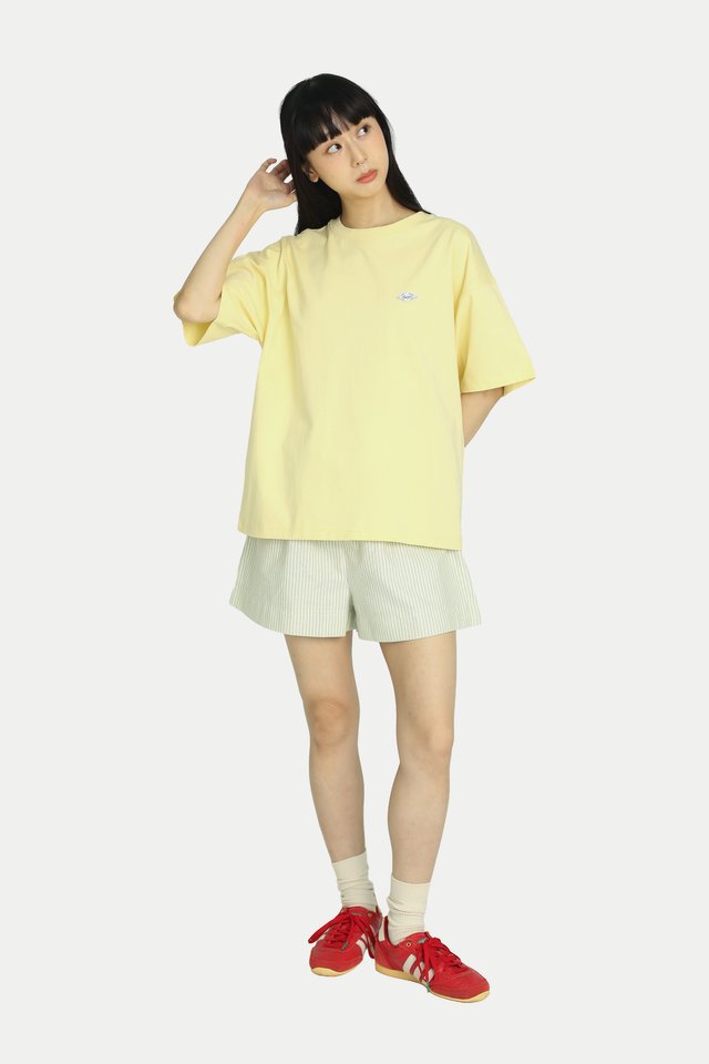 "MA-JONG" TEE IN BUTTER