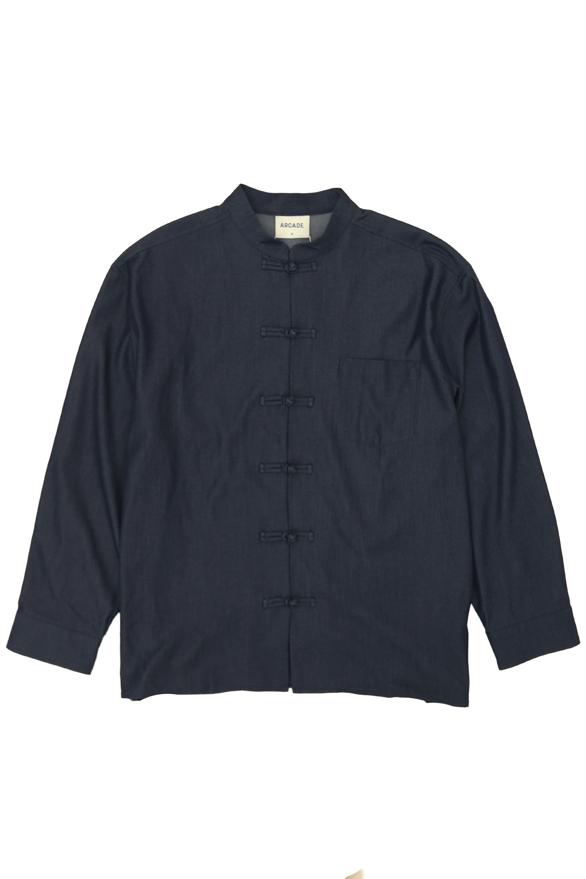 LEI PANKOU CHAMBRAY SHIRT IN NAVY