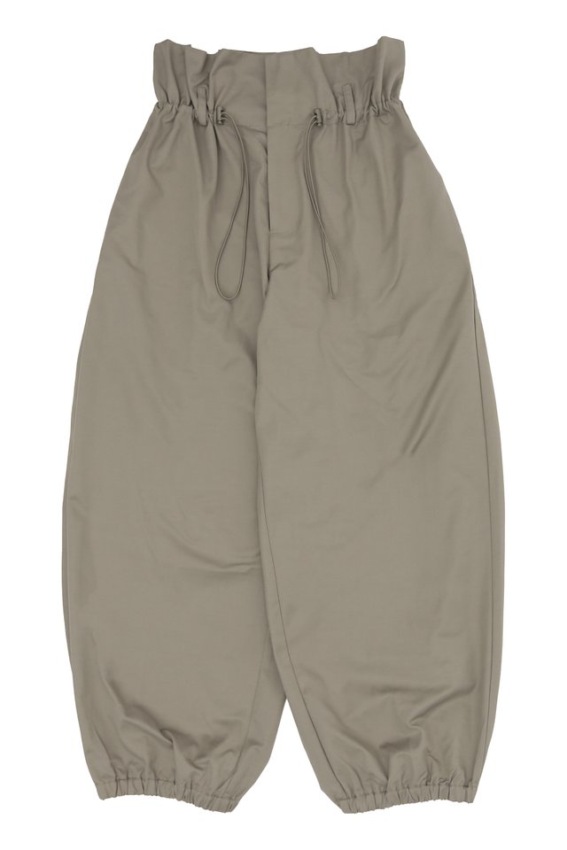 IROH PAPERBAG BALLOON TROUSERS IN GREY