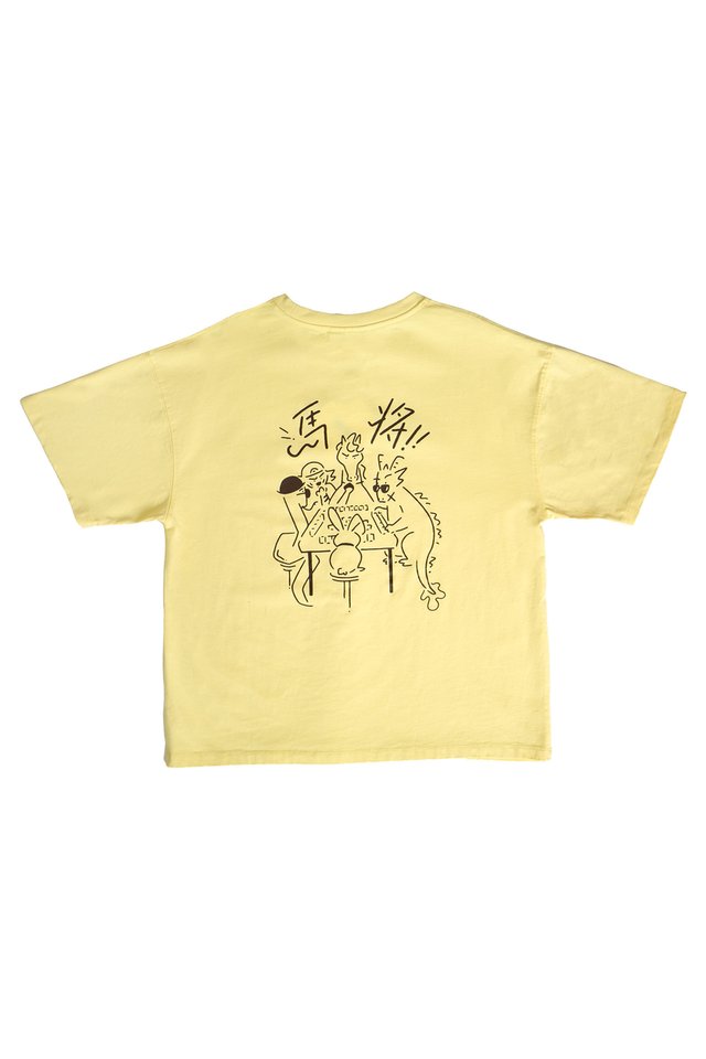 "MA-JONG" TEE IN BUTTER