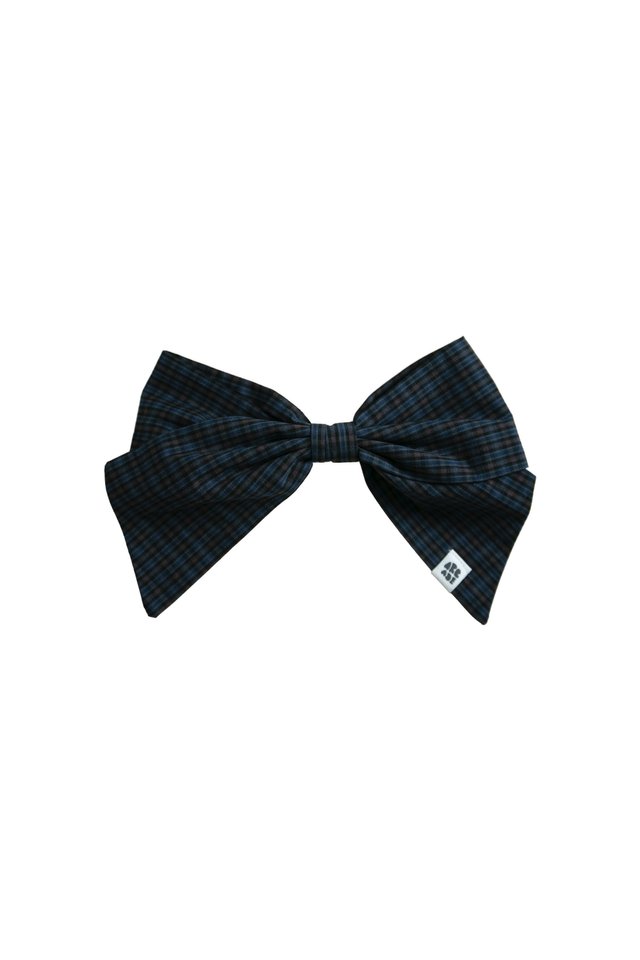 JUMBOW HAIR CLIP IN COASTAL CHECKS