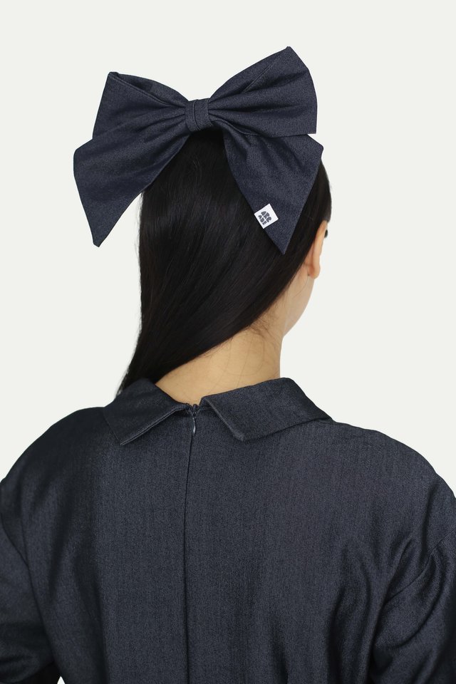 JUMBOW HAIR CLIP IN DARK WASH