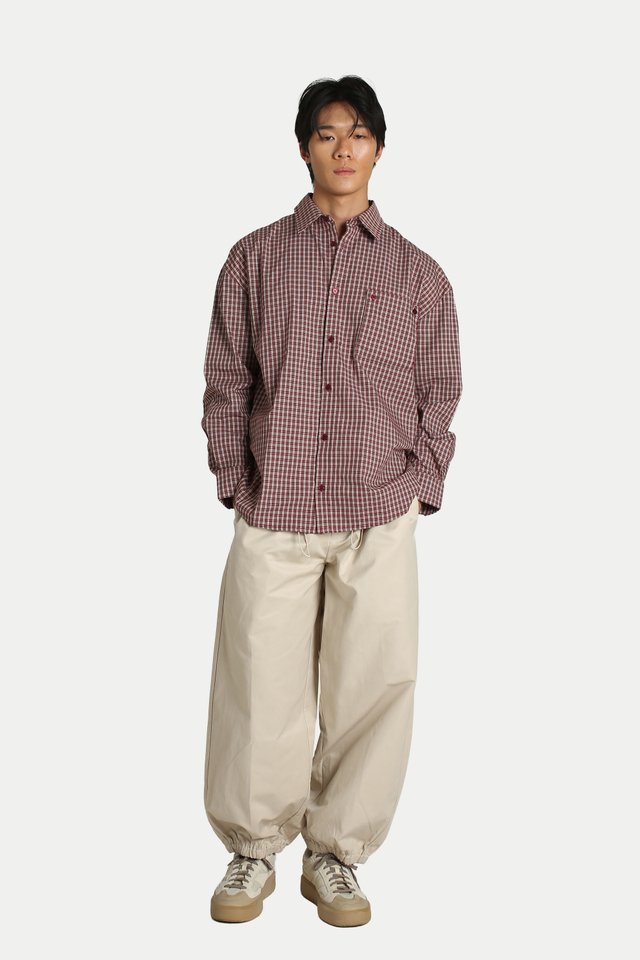 IROH PAPERBAG BALLOON TROUSERS IN BONE