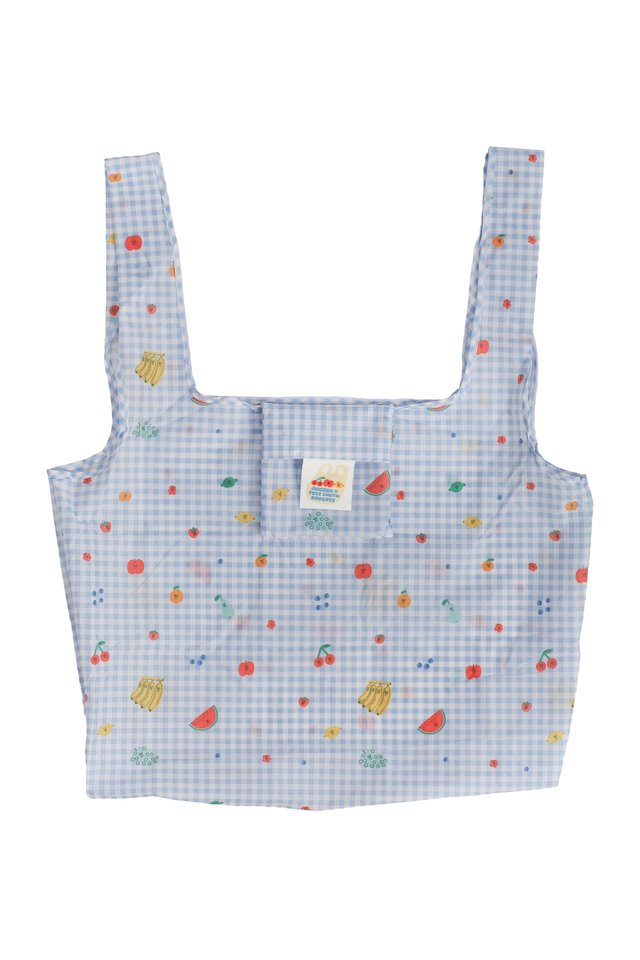 ARCADE X TESS SMITH-ROBERTS “SUNDAY MARKET” FOLDABLE GROCERY BAG