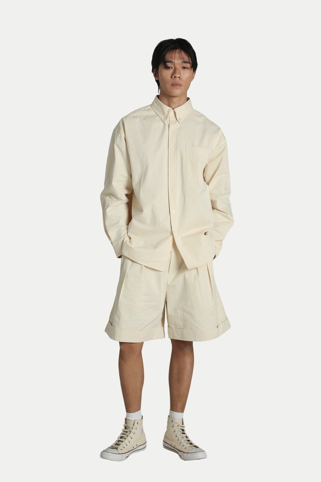 THIERRY OVERSIZED SHIRT IN CREAM