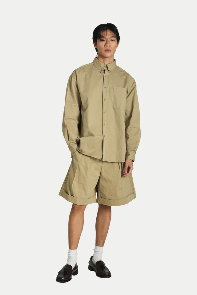 THIERRY OVERSIZED SHIRT IN KHAKI