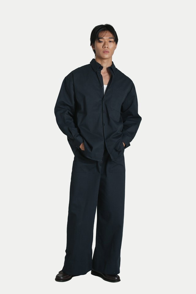 THIERRY OVERSIZED SHIRT IN NAVY