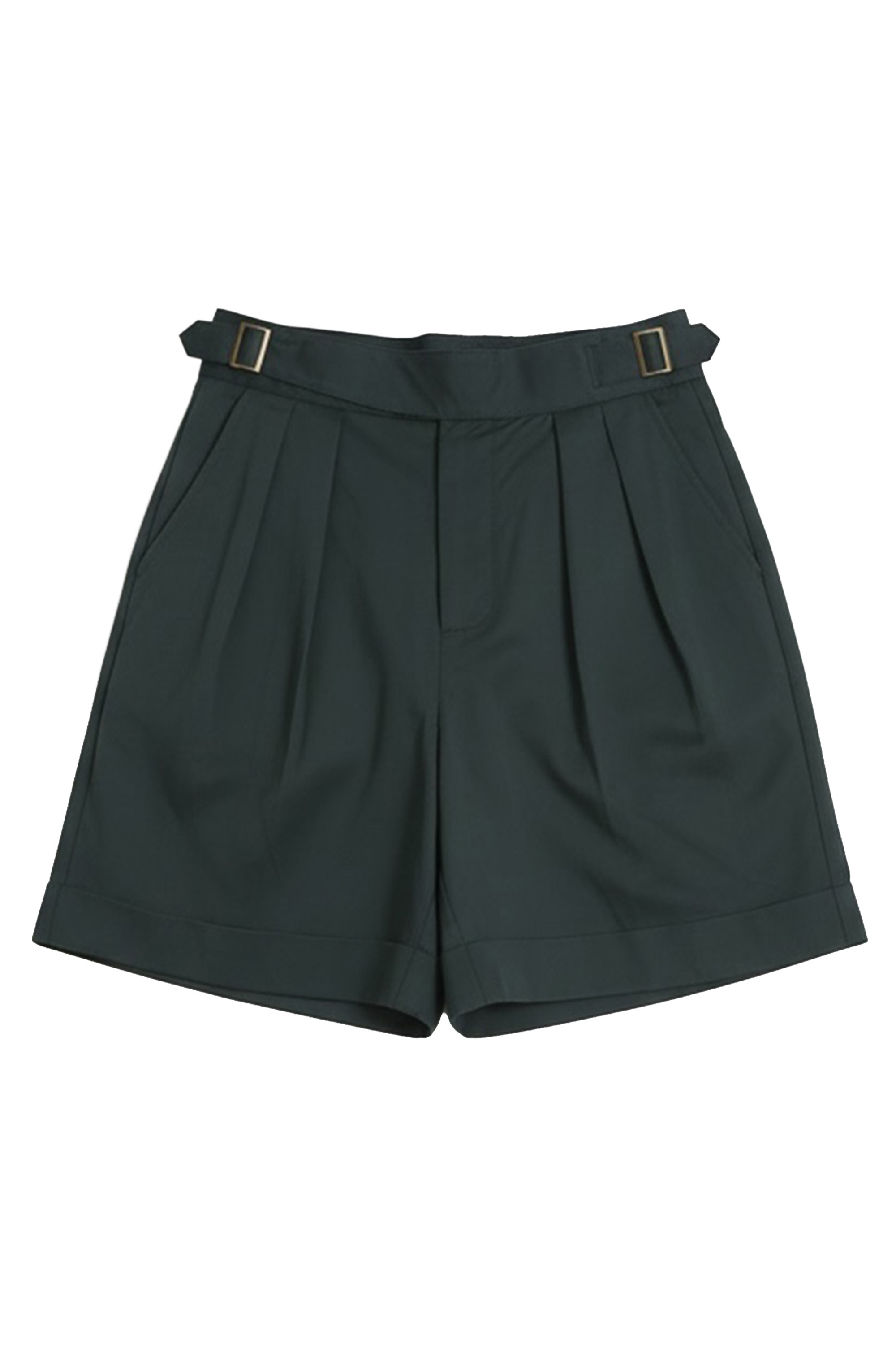OSKAR PLEATED GURKHA SHORTS IN TEAL