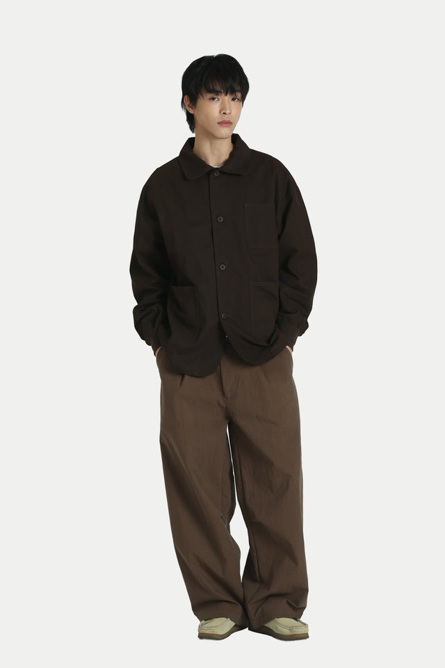 HENDRICK CHORE JACKET IN ESPRESSO