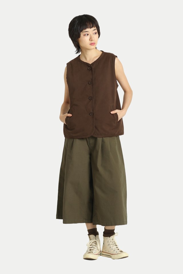 KAIEN OVERSIZED LONGLINE JORTS IN HUNTER