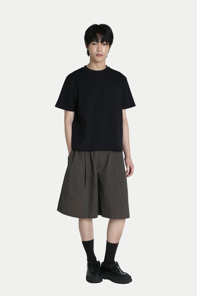 THE WEEKEND TEE IN BLACK/BLACK (SET OF TWO)