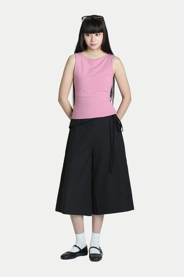 SOLARA REVERSIBLE TANK IN DUSTY STRIPE/TAFFY