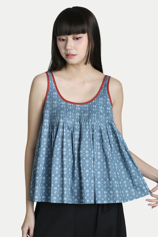 ALICE PINTUCK PLEAT TOP IN VINTAGE DUSK