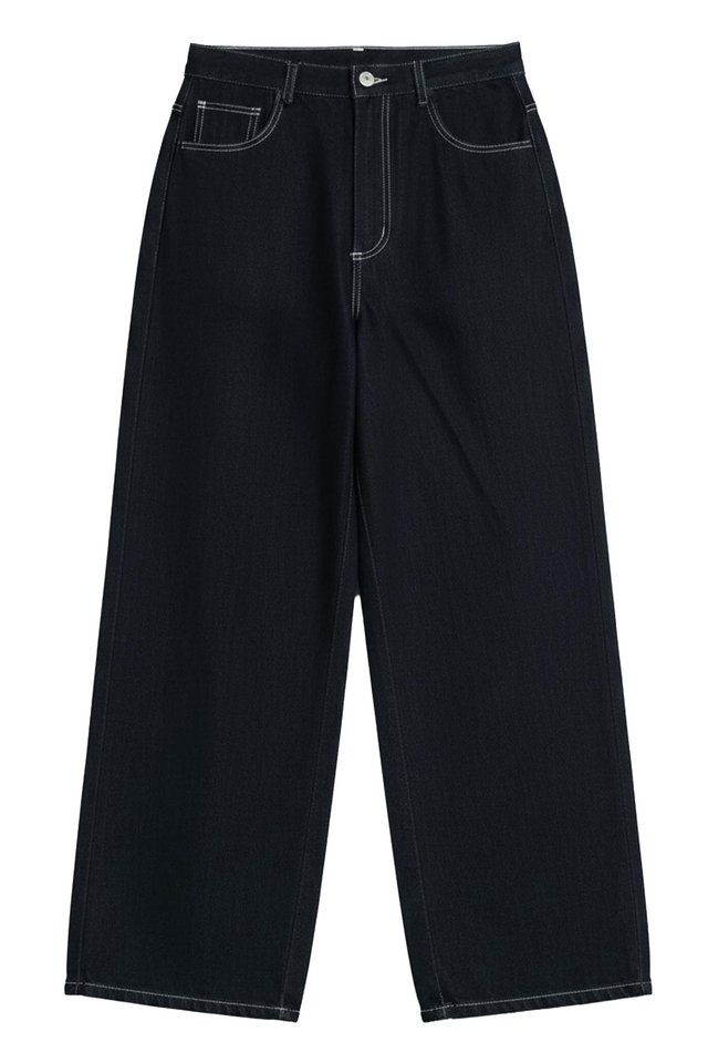RUSSELL BAGGY DENIM JEANS IN DARK WASH