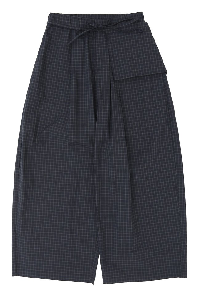 TAGG CHECKED LOUNGE TROUSERS IN NAVY
