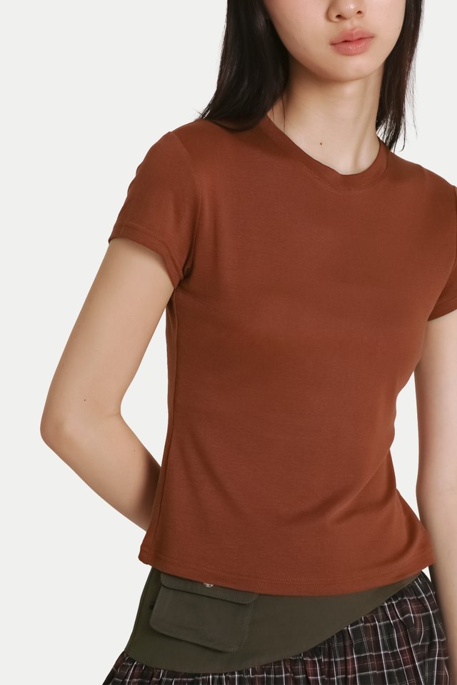 FAWN BABY TEE IN GINGER
