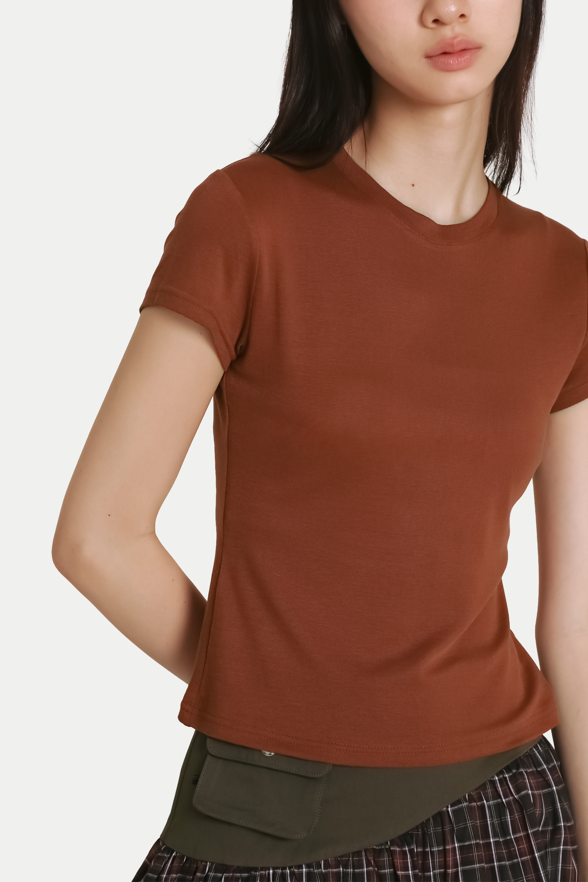 FAWN BABY TEE IN GINGER