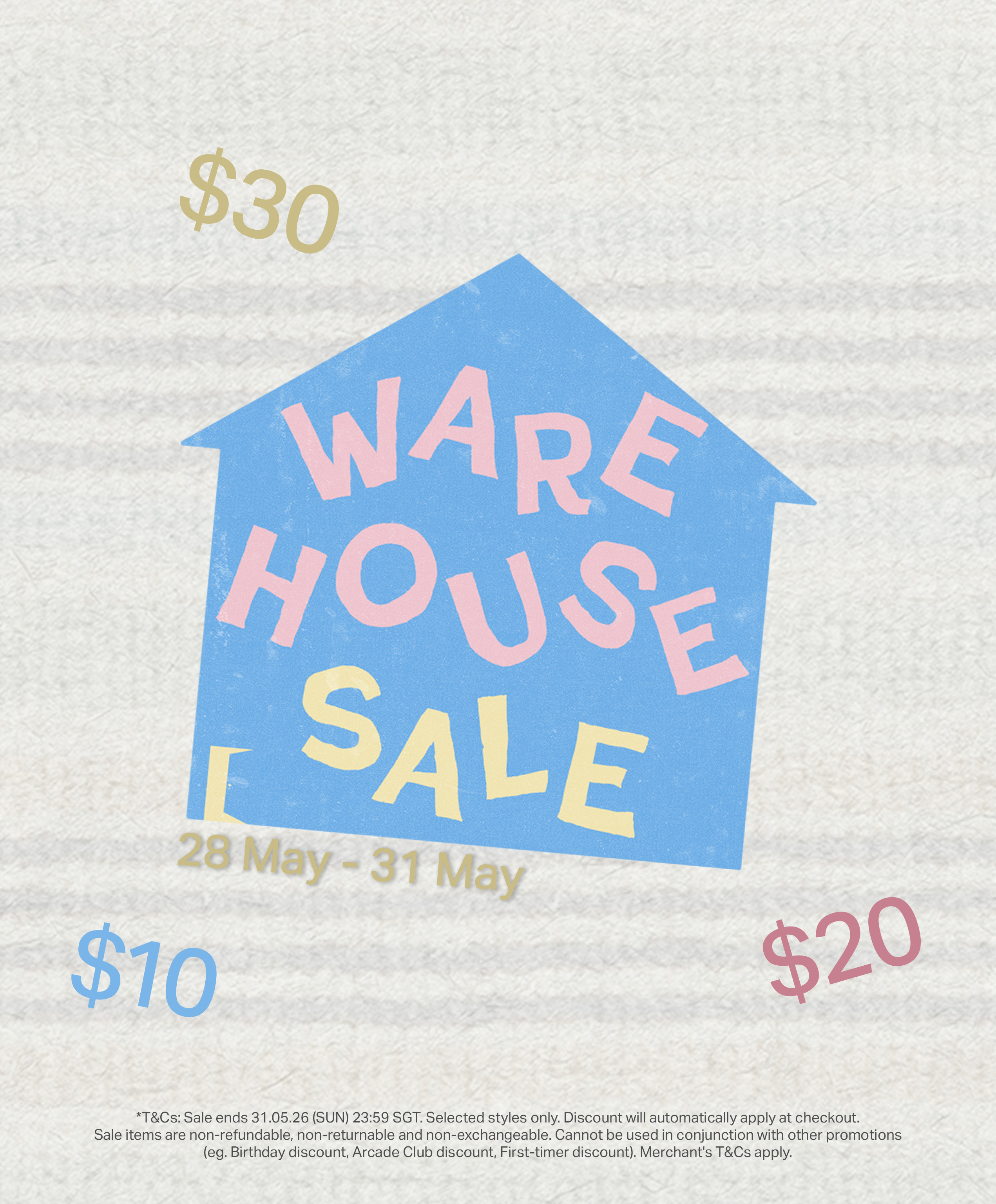 WAREHOUSE SALE