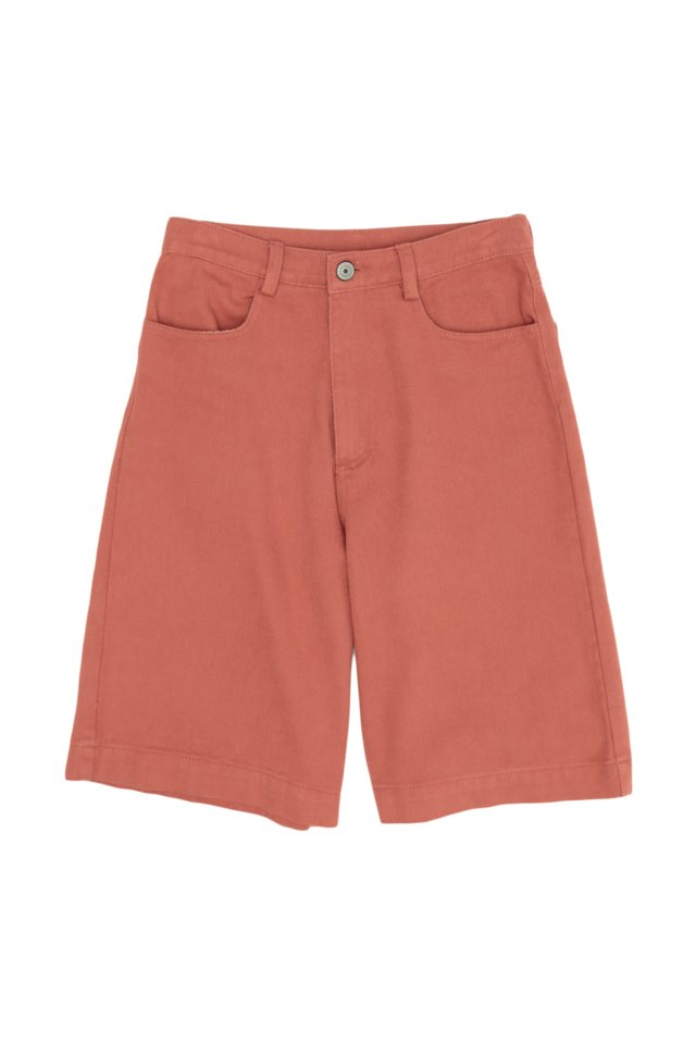 MICAH WIDE-FIT TWILL SHORTS IN GRAPEFRUIT