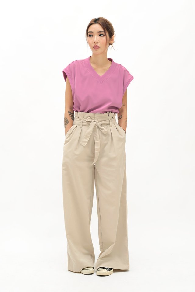 HAYES PALAZZO PANTS IN CREAM