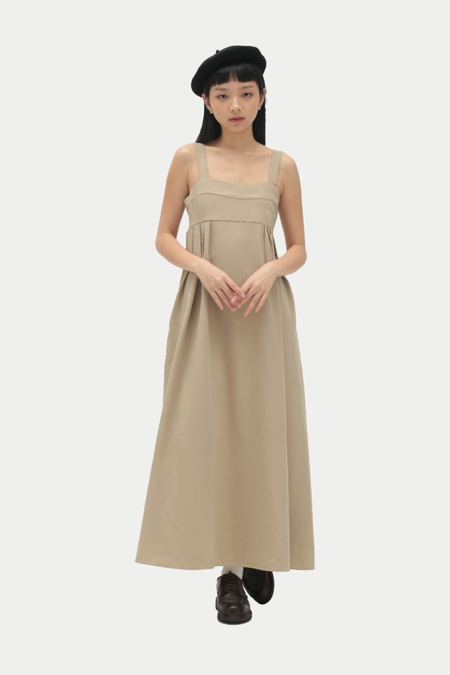 IVELLE MAXI DRESS IN SAND